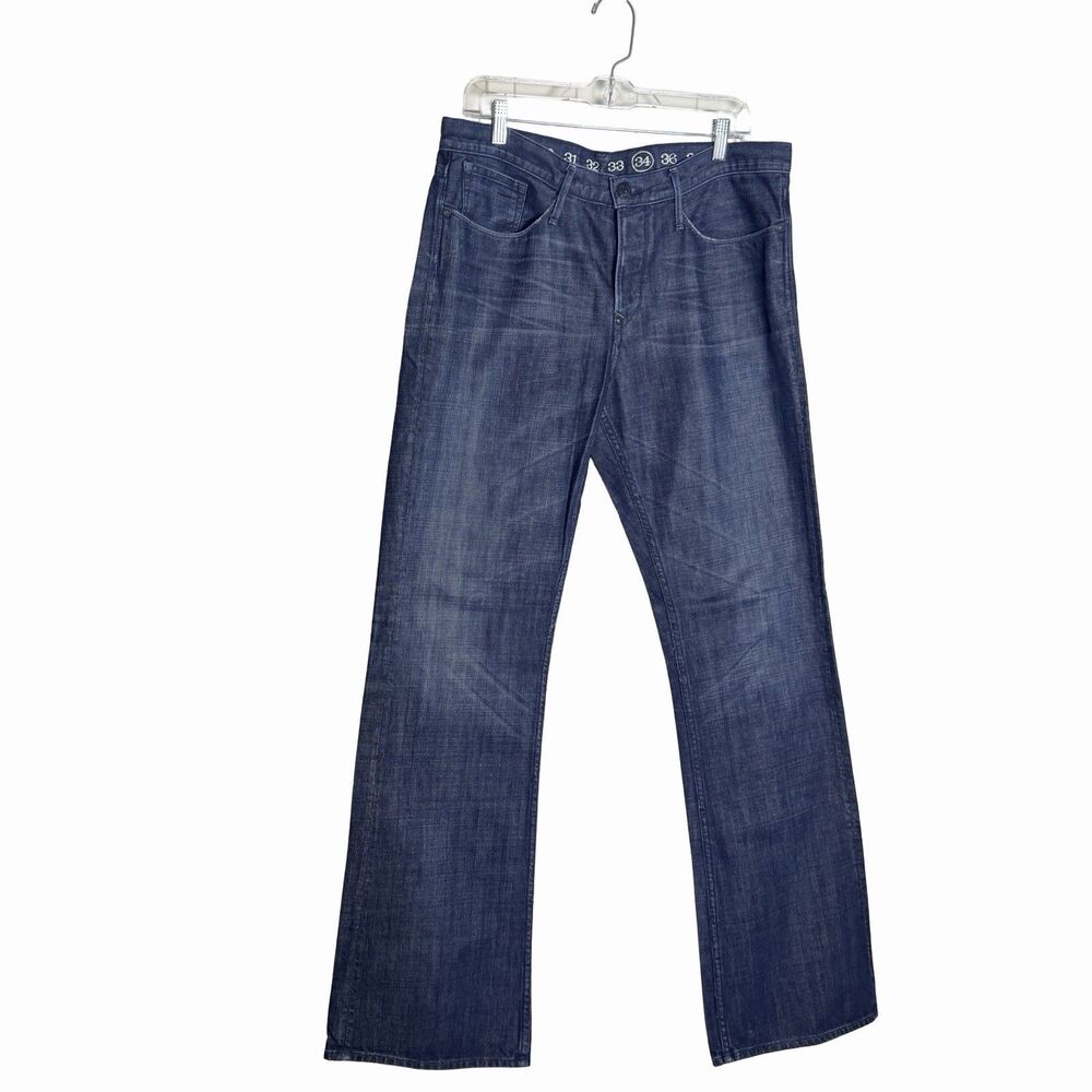 Earnest Sewn Hemingway .6B Bootcut Jeans Men's Size 34" x 35" Dark Wash Preppy